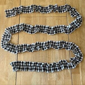 Buffalo Plaid Ruffled Fabric Ribbon/Garland